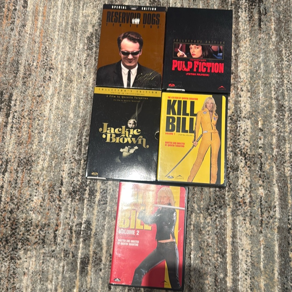 Quentin Tarantino Collection on 5 DVDs total